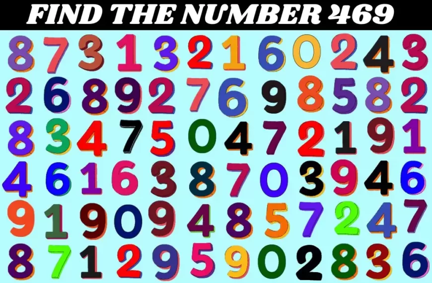 Test visivo dell’illusione ottica: se avete occhi acuti trovate il numero 469 in 15 secondi