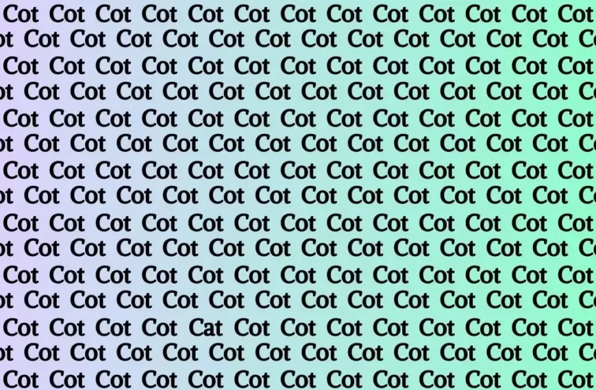 Puzzle per il test del QI: Solo i cervelli detective possono individuare la parola Gatto in 12 secondi