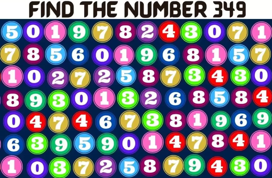 Test cerebrale di illusione ottica: se hai gli occhi acuti trova il numero 349 in 15 secondi