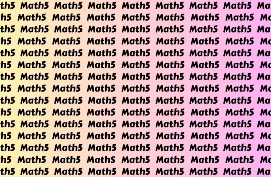 Test dell’illusione ottica: se hai gli occhi dell’aquila trova la parola matematica in 12 secondi