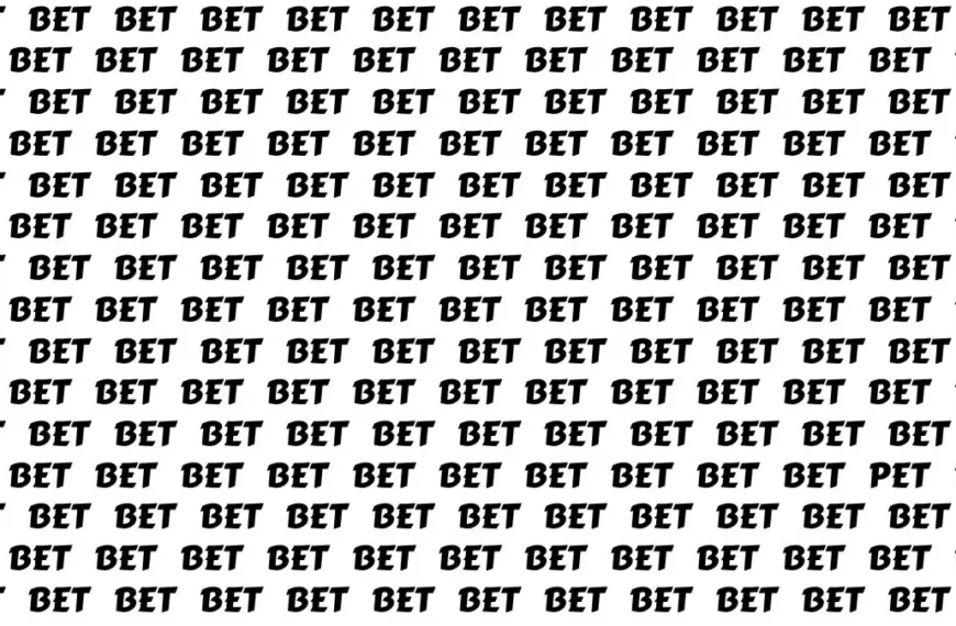 Test di capacità di osservazione: se avete occhi acuti, trovate la parola “animale domestico” tra le scommesse in 10 secondi.