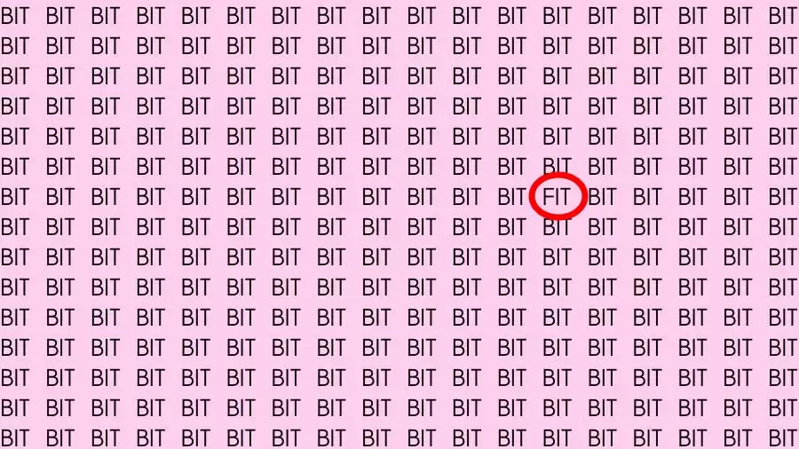 Test di capacità di osservazione: Se hai occhi acuti, trova la parola appropriata in Bit entro 10 secondi. Test di capacità di osservazione: Se hai una vista acuta, trova la parola appropriata in Bit entro 10 secondi.