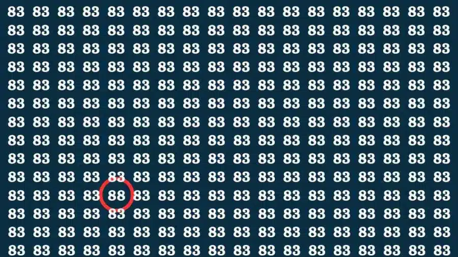 Se avete occhi acuti, riuscireste a trovare l'88° numero tra 83 numeri in 15 secondi? Test di abilità di osservazione Se avessi occhi acuti, riusciresti a trovare l'88° numero tra 83 numeri in 15 secondi? Test di capacità di osservazione