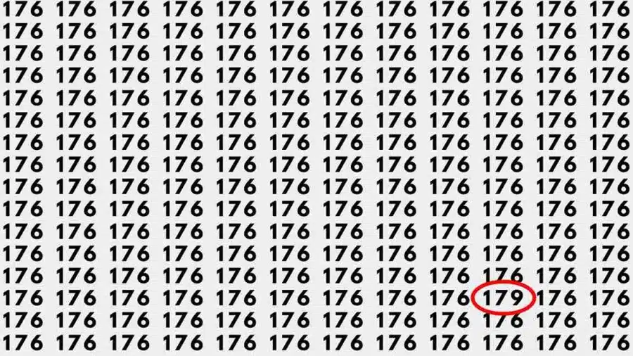 Illusione ottica: Se avessi un paio di occhi d'aquila, riusciresti a trovare 179 su 176 in 5 secondi? Illusione ottica: Se avessi un paio di occhi d'aquila, riusciresti a trovare 179 su 176 in 5 secondi?