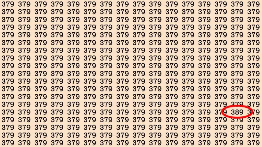 Test di capacità di osservazione: Riesci a trovare il numero 389 in 10 secondi? Test di capacità di osservazione: Riesci a trovare il numero 389 in 10 secondi?