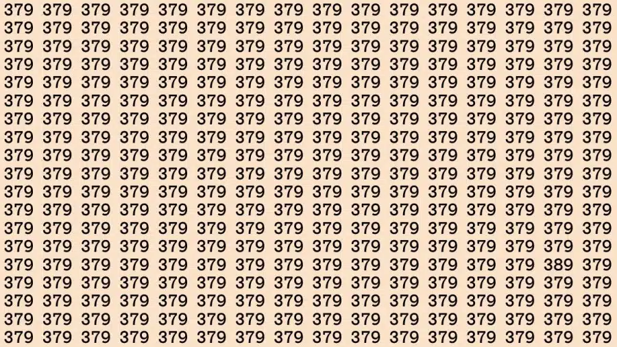 Test di capacità di osservazione: Riesci a trovare il numero 389 in 10 secondi? Test di capacità di osservazione: Riesci a trovare il numero 389 in 10 secondi?