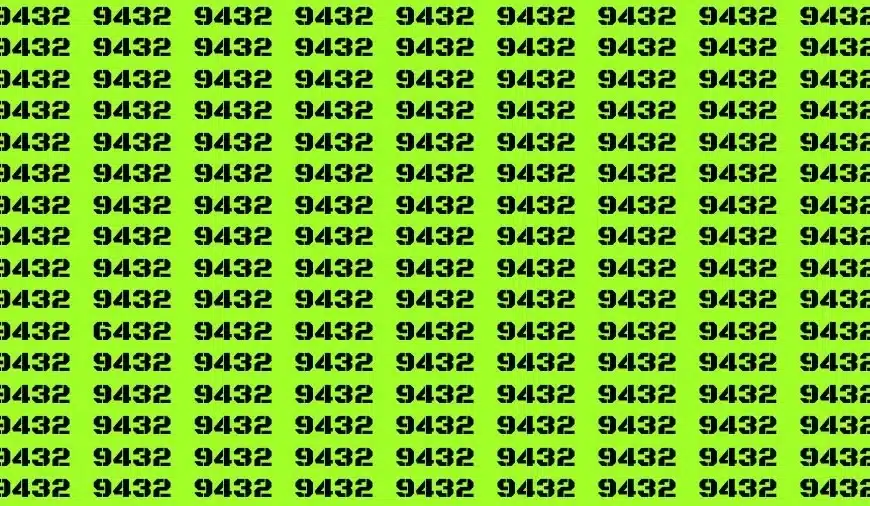 Test dell’illusione ottica: se avete gli occhi di un falco trovate il numero 6432 in 13 secondi