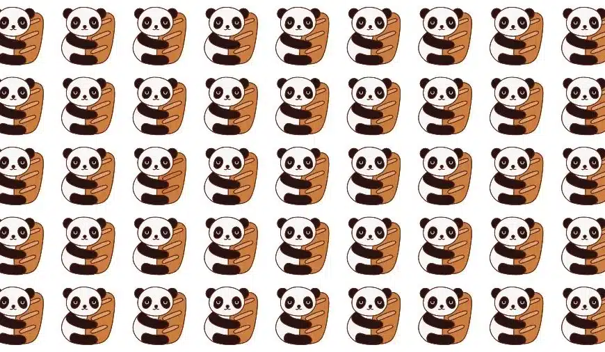 Test di abilità di osservazione: Cerca di trovare il panda strano in questa immagine.