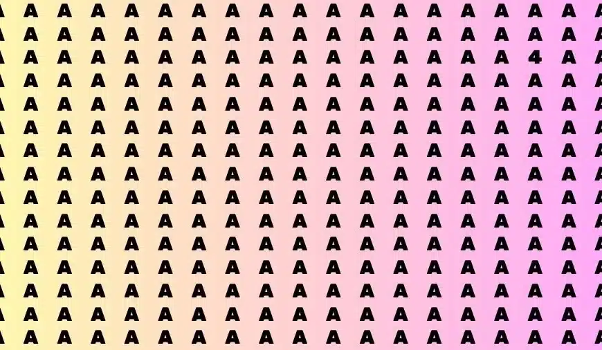 Test di abilità di osservazione: se avete gli occhi acuti, trovate il numero 4 in 15 secondi.