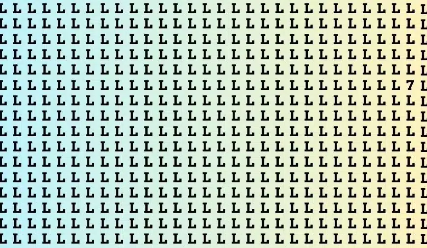 Test dell’illusione ottica: se avete gli occhi di un falco, trovate il numero 7 in 13 secondi