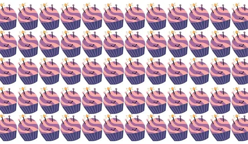 Test visivo dell’illusione ottica: se avete gli occhi dell’aquila trovate il cupcake strano in 18 secondi