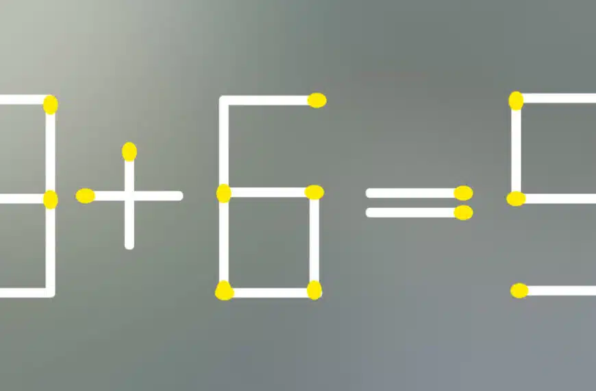 Indovinello matematico: metti alla prova il tuo QI spostando 1 fiammifero in meno di 20 secondi!