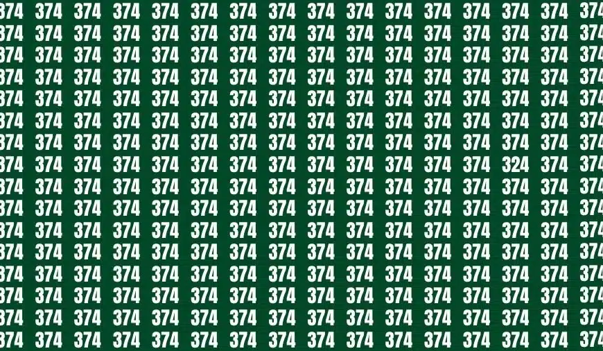 Test dell’illusione ottica: se avete gli occhi dell’aquila trovate il numero 324 in 18 secondi