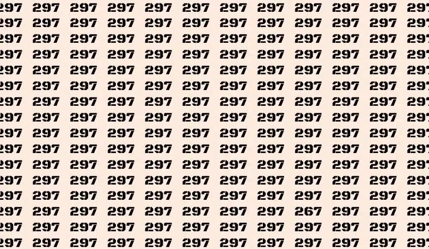 Test dell’illusione ottica: se avete gli occhi di un falco, trovate il numero 267 in 13 secondi