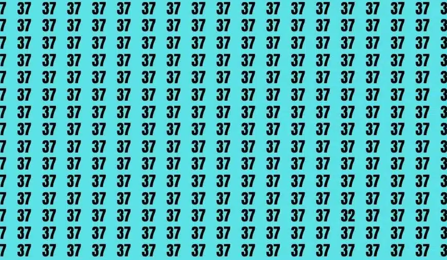 Test dell’illusione ottica: se avete gli occhi di un falco trovate il numero 32 in 13 secondi