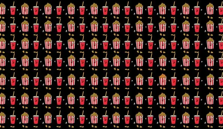 Test oculare di illusione ottica: Cerca di trovare i popcorn dispari in questa immagine