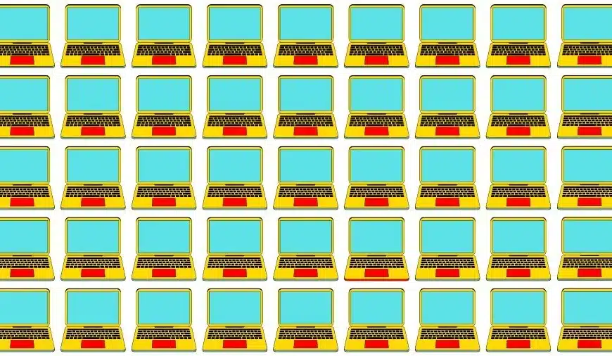 Test oculare di illusione ottica: Cerca di trovare il computer portatile strano in questa immagine