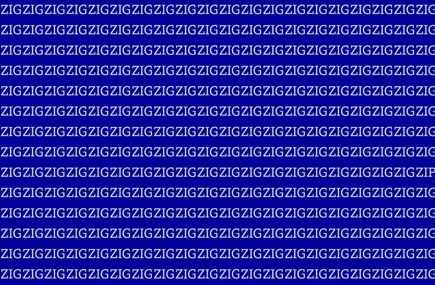 Test visivo: sareste in grado di trovare la parola “ZIP” in meno di 18 secondi?