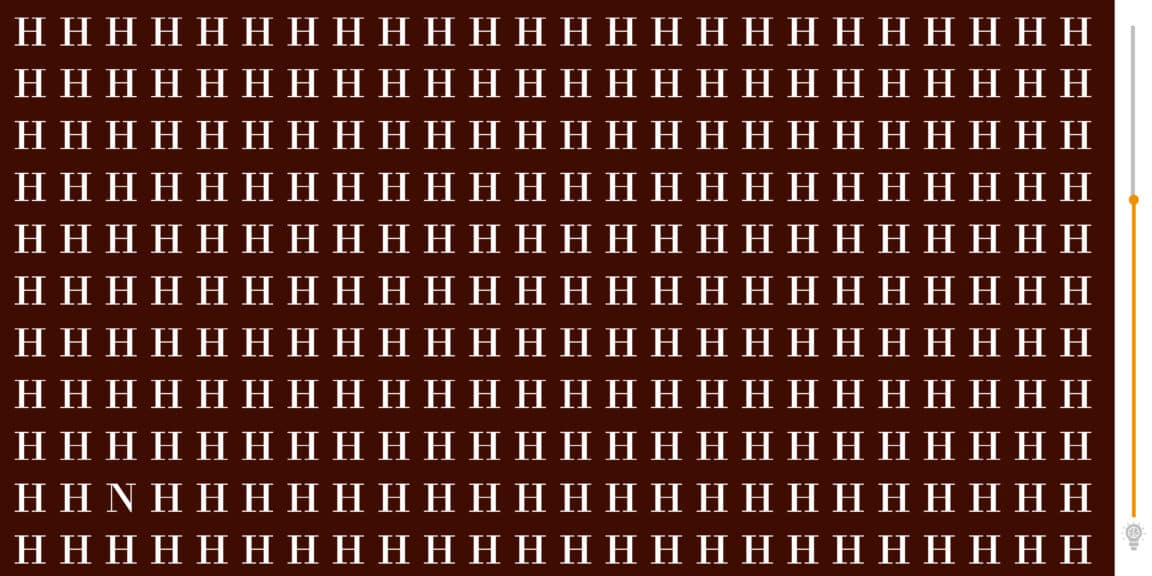 Test della vista: avete gli occhi dell’aquila per individuare la lettera N in meno di 20 secondi?