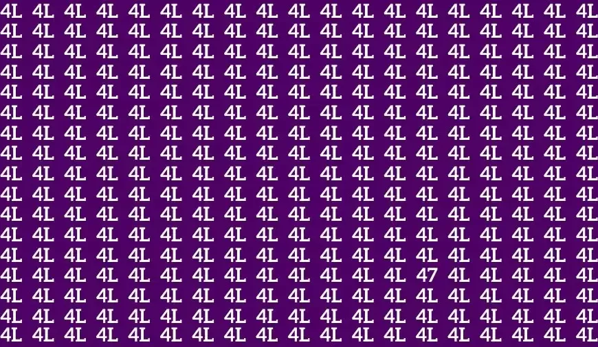 Test visivo dell’illusione ottica: se avete gli occhi acuti trovate il numero 47 in 16 secondi