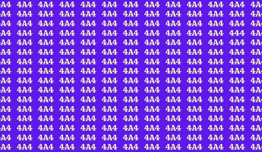 Test visivo dell’illusione ottica: se avete gli occhi acuti trovate il numero 444 in 20 secondi