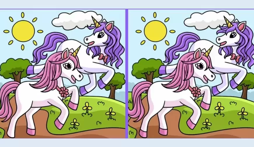 Se avete occhi d’aquila, trovate le 3 differenze nelle immagini di unicorno entro 15 secondi?