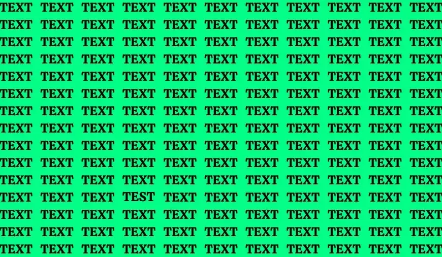Test degli occhi per illusioni ottiche: se hai gli occhi extra-acuti trova la parola in 18 secondi