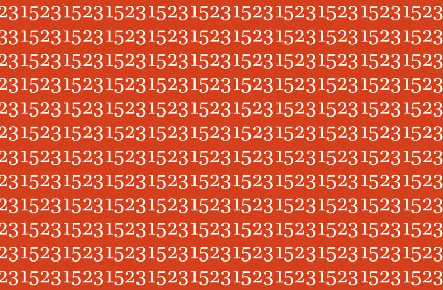 Test visivo: riusciresti a trovare il numero 1533 in 12 secondi?