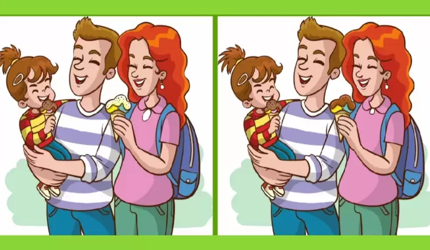 Solo i più attenti possono individuare 3 differenze tra le immagini della famiglia in 20 secondi.