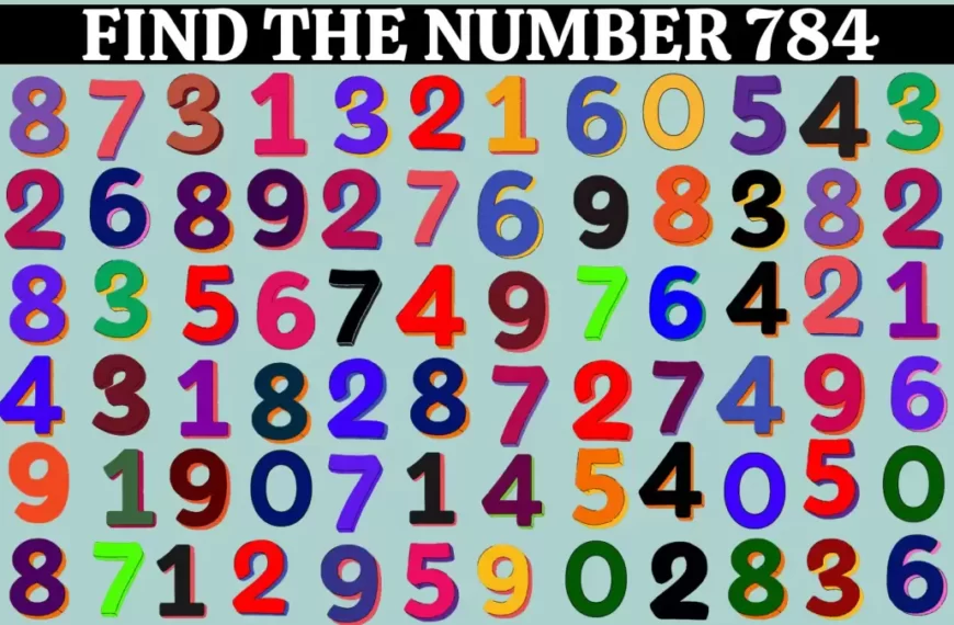 Test di abilità visiva sull’illusione ottica: se hai gli occhi acuti trova il numero 784 in 20 secondi