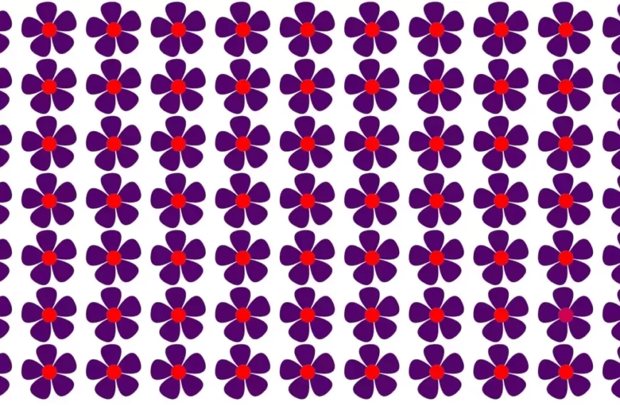 Quanto velocemente riesci a individuare il fiore strano in questo puzzle visivo?