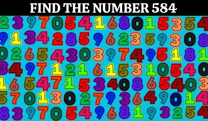 Solo chi ha una visione HD 20/20 può trovare il numero 584 in 10 secondi