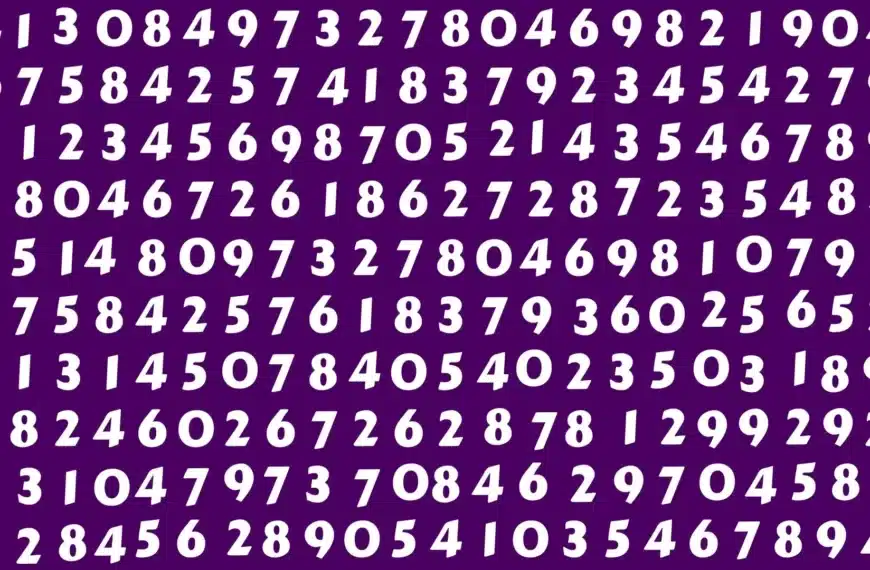 Solo i cervelli dei detective possono individuare il numero 8477 in 10 secondi