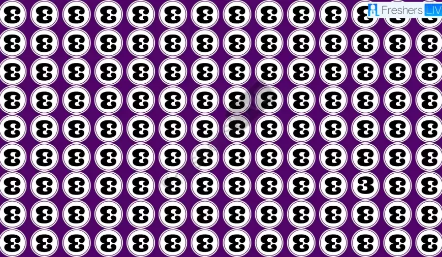 Solo il 20% delle persone riesce a individuare il numero 3 in questa immagine entro 5 secondi