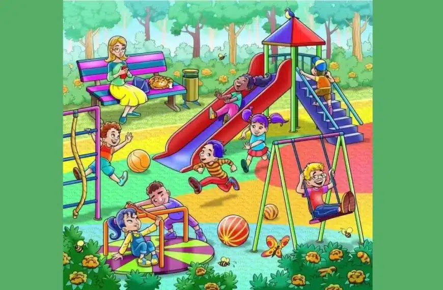 Solo le persone con visione 4k possono individuare l’immagine della Tigre Nascosta all’interno del Parco dei Bambini in 12 secondi!
