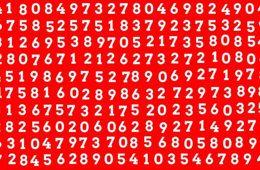 Test dell’illusione ottica: se avete gli occhi dell’aquila trovate il numero 5118 in 12 secondi