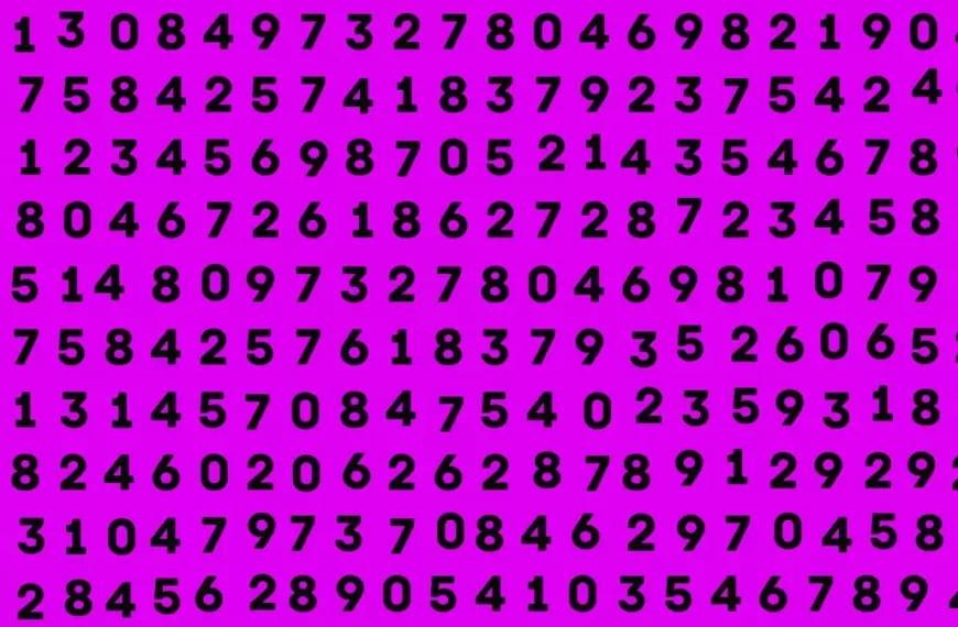 Test dell’illusione ottica: se avete gli occhi di un falco trovate il numero 1020 in 10 secondi