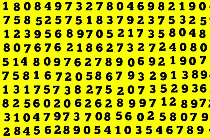 Test dell’illusione ottica: se hai gli occhi acuti, trova il numero 340 in 10 secondi