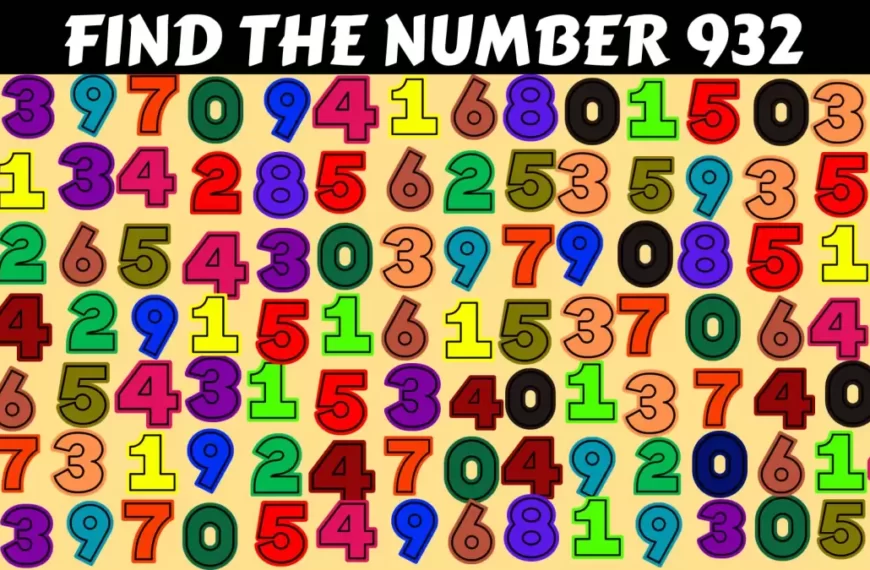 Test di abilità di osservazione: se avete gli occhi acuti, trovate il numero 932 in 15 secondi.