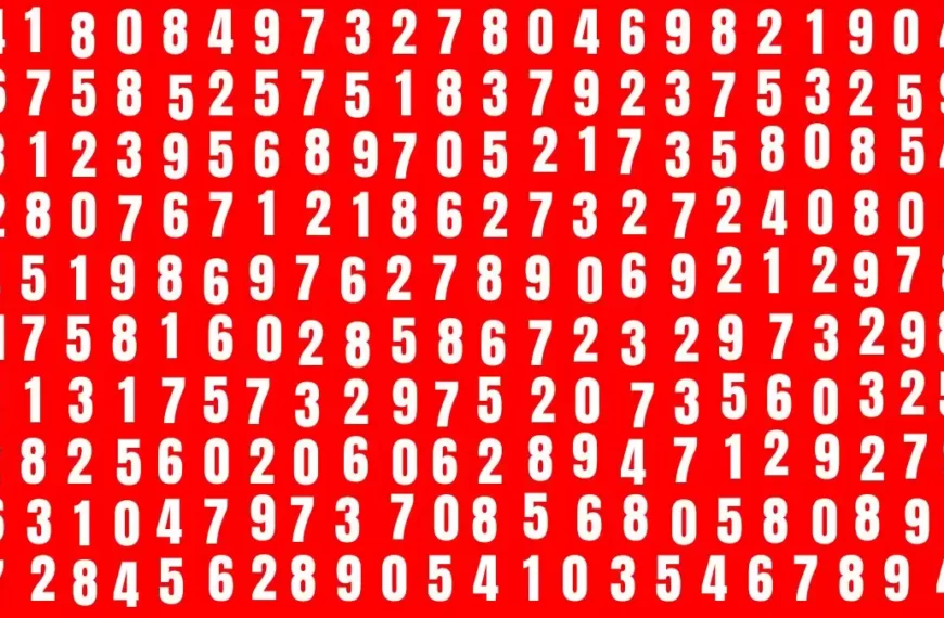 Test di illusione ottica: Solo gli occhi più acuti possono trovare il numero 7040 in 15 secondi