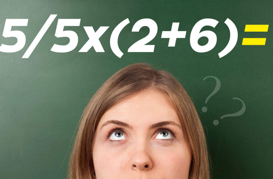 Test di matematica: Trova la soluzione di questa equazione 25÷ 5x (2+6)