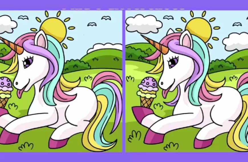 Illusione ottica: individuare la differenza: Se hai gli occhi acuti trovi le 3 differenze nelle immagini dell’unicorno entro 20 secondi?
