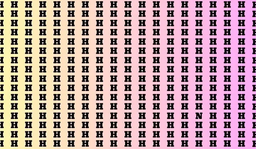 Test cerebrale di illusione ottica: se hai gli occhi acuti trova la lettera N in 20 secondi