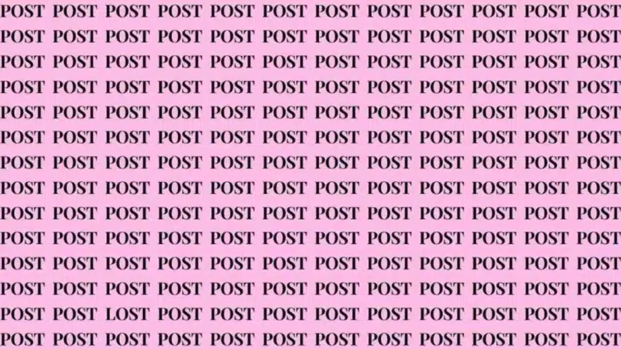 Test di osservazione: se hai occhi d'aquila, trova le parole mancanti nel post entro 7 secondi