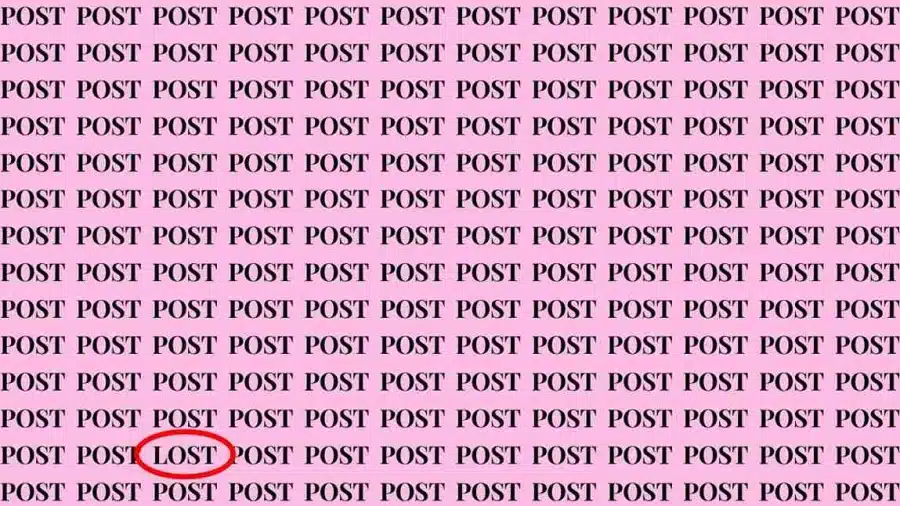 Test di osservazione: se hai gli occhi dell'aquila, trova le parole mancanti nel post entro 7 secondi