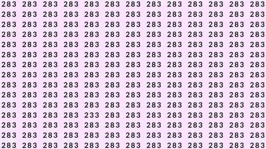 Test di osservazione: Se avete occhi d'aquila, riuscite a trovare 233 su 283 in 9 secondi? Test di osservazione: Se hai occhi d'aquila, riesci a trovare 233 su 283 in 9 secondi?