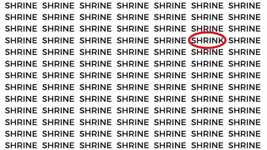 Prova di abilità di osservazione: Se hai occhi d'aquila, trova il testo che si restringe nella teca entro 15 secondi.