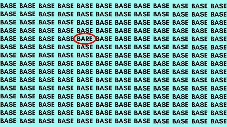Test sull'abilità di osservazione: Se hai occhi d'aquila, trova le parole nude nella base entro 12 secondi.