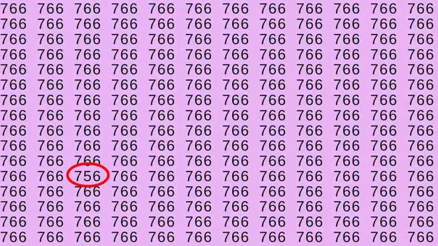 Illusione ottica: Se avessi occhi d'aquila, riusciresti a trovare 756 su 766 in 8 secondi?