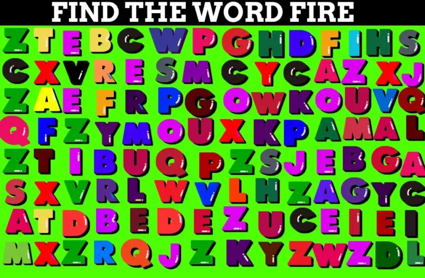 Geniale illusione ottica: Bisogna avere l’occhio dell’aquila per individuare il fuoco di parole nascosto in meno di 10 secondi